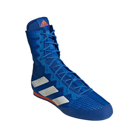Adidas Box Hog 4 Boxing Boots - Royal Blue White Red Adidas