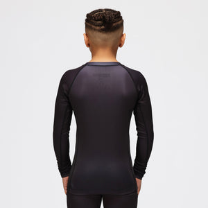 Tatami Kids Noir Black Long Sleeve Rash Guard Tatami