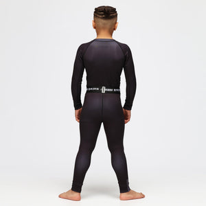 Tatami Kids Noir Black Long Sleeve Rash Guard Tatami