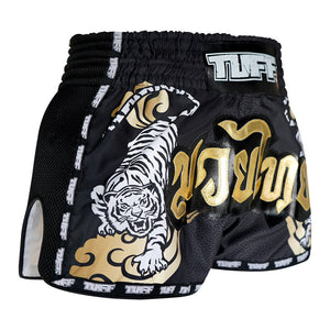 Tuff Retro Style Shorts - White Tiger Yantra TUFF