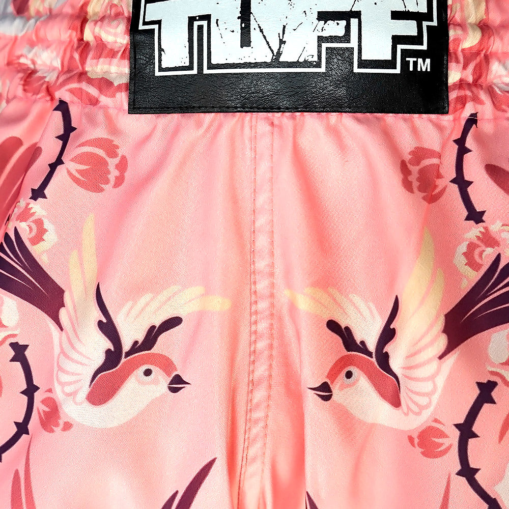 TUFF Retro Style Shorts - Birds & Roses TUFF