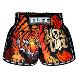 Tuff Kids Retro Style Shorts - Cruel Tiger Red TUFF