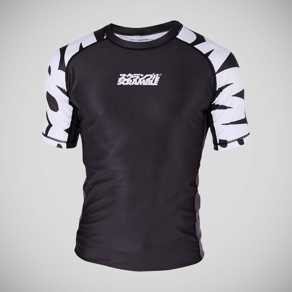 Scramble Baka Rash Guard - Short Sleeve in Black, Blue and Green - Fight Co