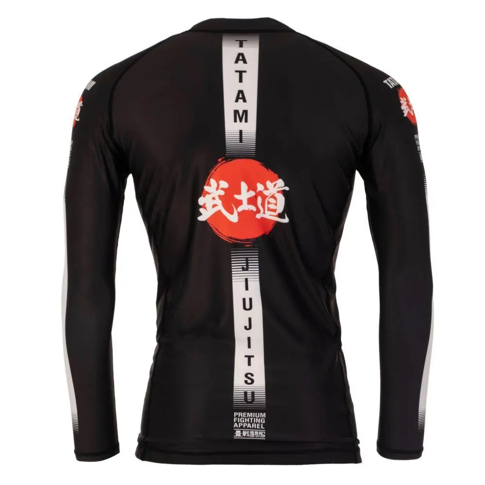 Tatami Bushido Black Long Sleeve Rash Guard Tatami