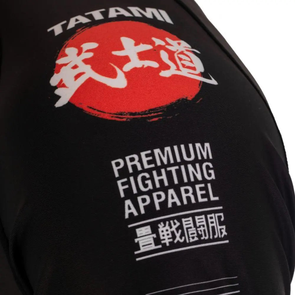 Tatami Bushido Black Long Sleeve Rash Guard Tatami