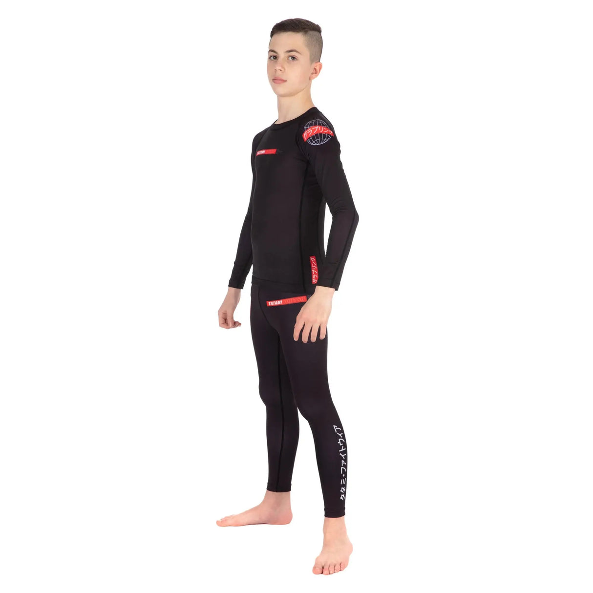 Tatami Kids Global Spats - Black tatami