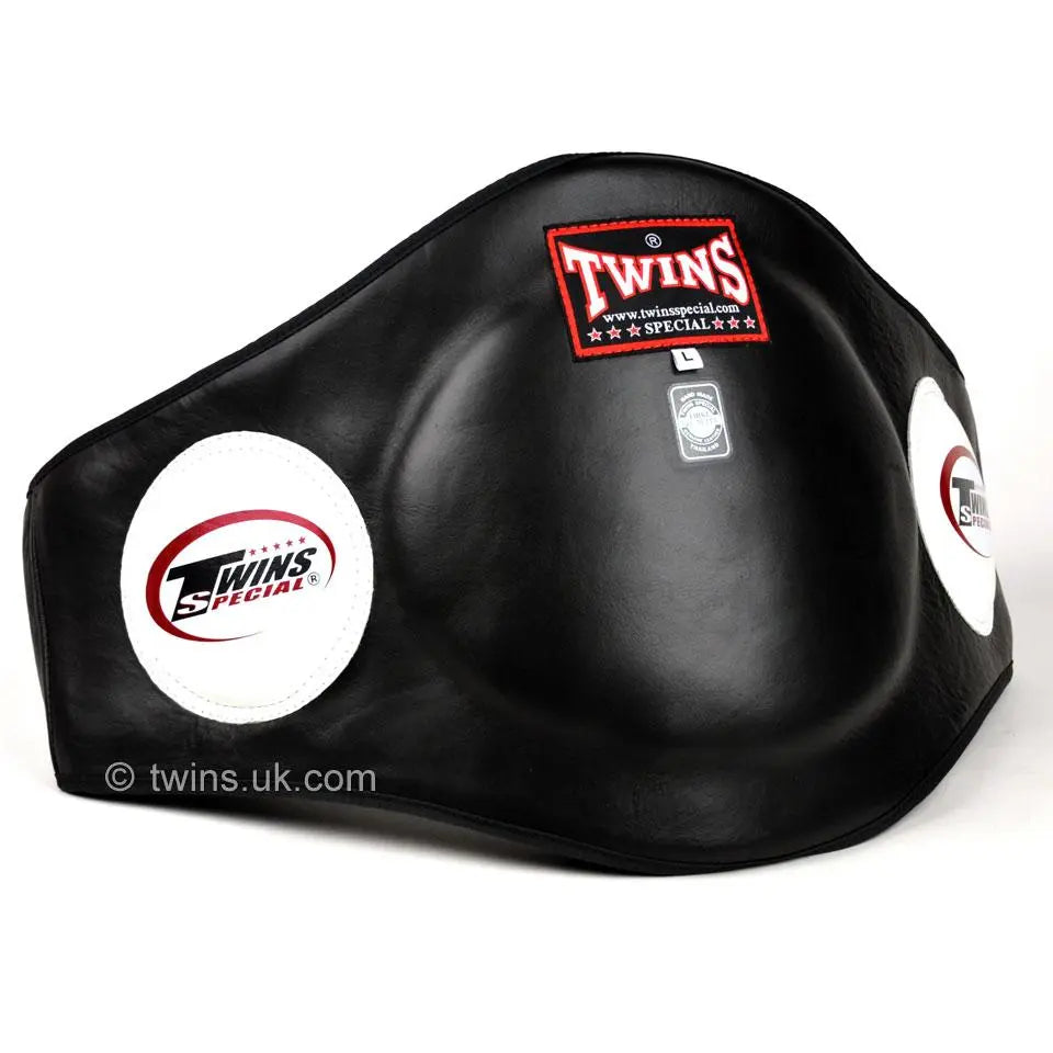 Twins Black Leather Belly Pad Twins Special