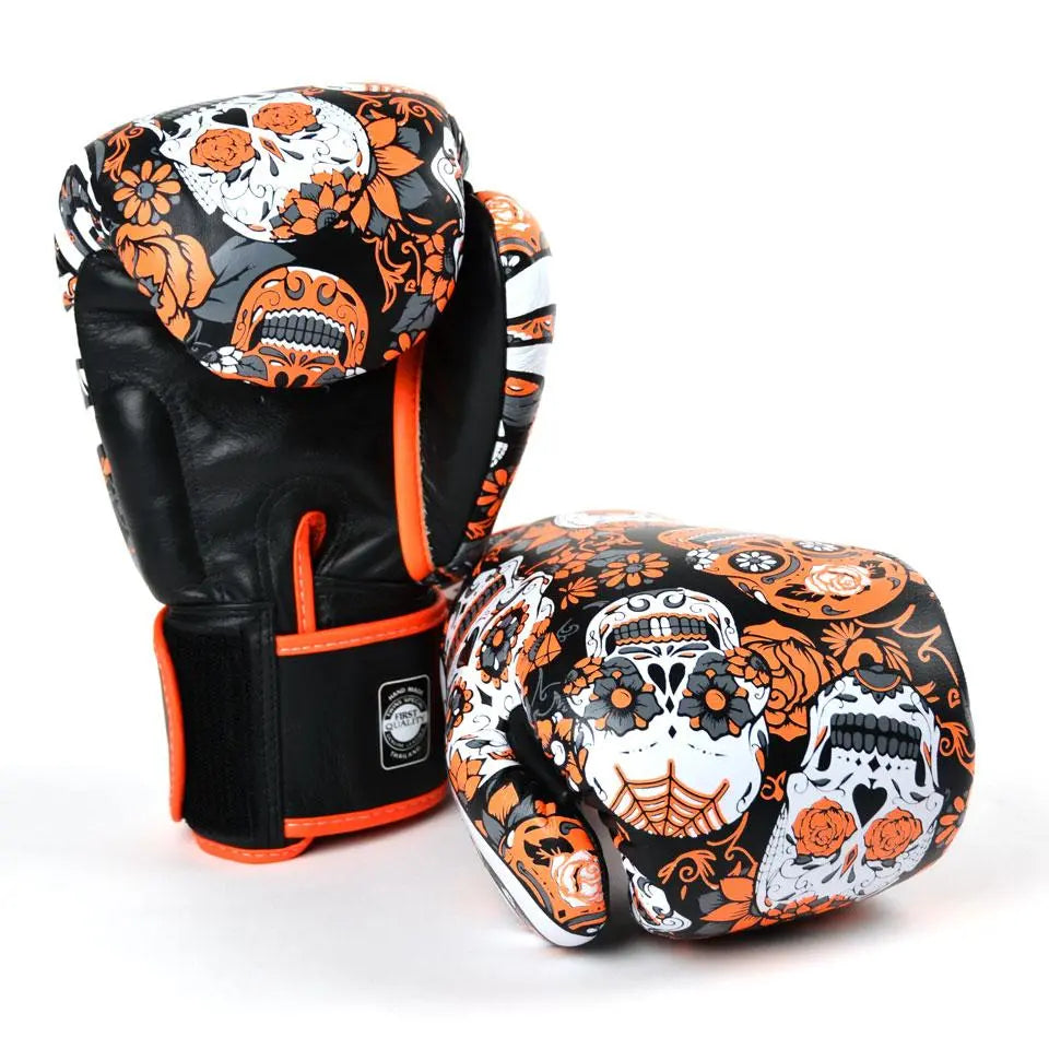 Twins Orange Skull Boxing Gloves Twins Special