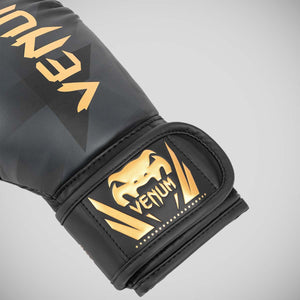 Black/Gold Venum Razor Kids Boxing Gloves  Fight Co