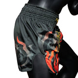 Fairtex Muay Thai Boxing Volcano Muaythai Shorts Black - Toprank Sport™