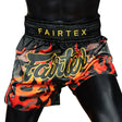 Fairtex Muay Thai Boxing Volcano Muaythai Shorts Black - Toprank Sport™