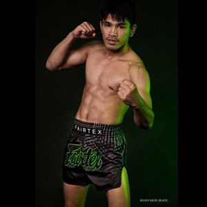 Fairtex Muay Thai Boxing Racer Muaythai Shorts Black - Toprank Sport™