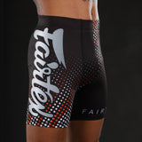 Fairtex Muay Thai Boxing Mens Vale Tudo Shorts Black-Orange - Toprank Sport™