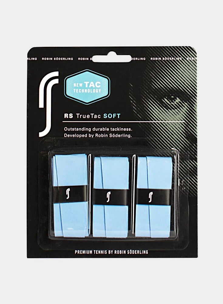 RS TrueTac Soft Racket Overgrip - 3-Pack Blue RS