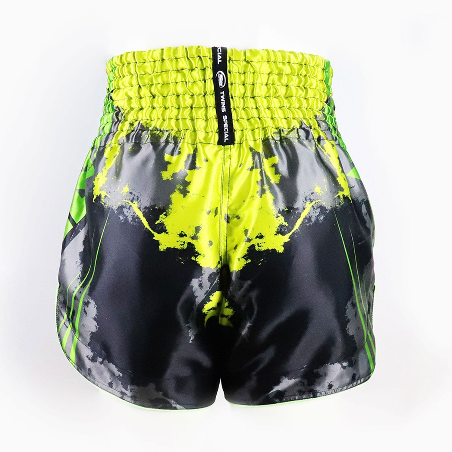 TBS-CA Twins Candy Muaythai Shorts Black-Green - Toprank Sport™